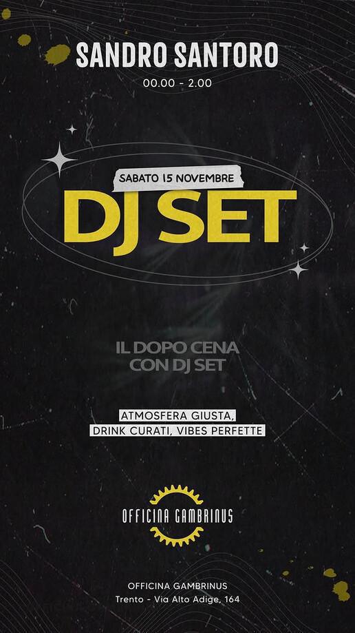 Officina Gambrinus | DJ SET - SANDRO SANTORO