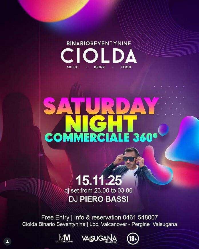 Binario Seventynine Ciolda | Saturday Night COMMERCIALE 360° 🙌🏼