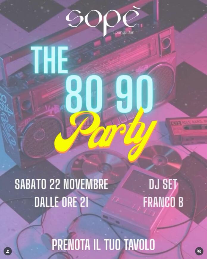 Sopè Lounge Bar | THE 80's 90's PARTY Sopè Lounge Bar | THE 80's 90's PARTY
