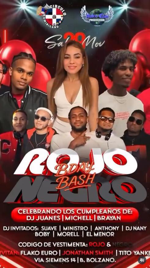 Círculo Dominicano | ROJO NEGRO BDAY BASH
