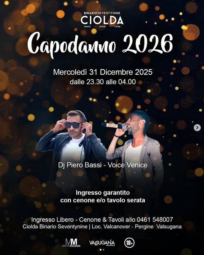 Binario Seventynine Ciolda | ✨ CAPODANNO 2026 Ciolda ✨