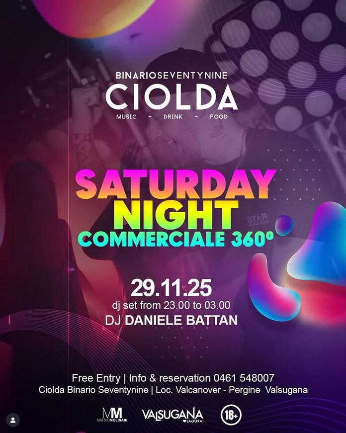 Binario Seventynine Ciolda | Saturday Night COMMERCIALE 360° 🙌🏼