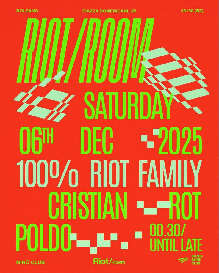 Miró Club | Riot/room - SATURDAY