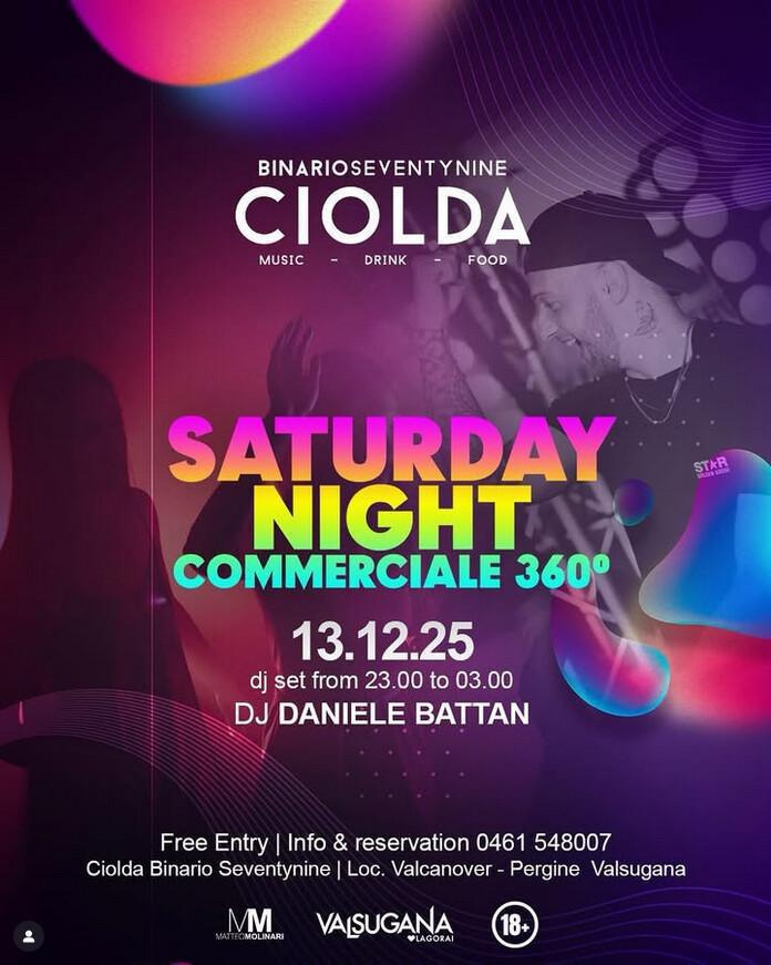 Binario Seventynine Ciolda | Saturday Night COMMERCIALE 360° 🙌🏼