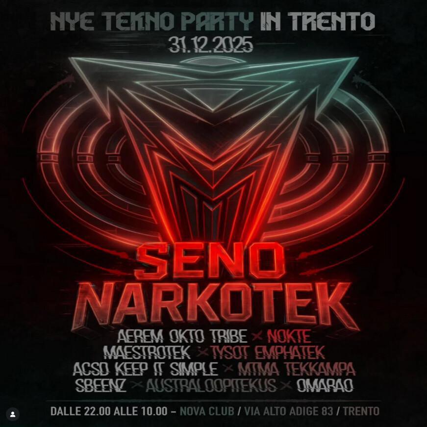 Nova Club | NYE TEKNO PARTY - SENO NARKOTEK