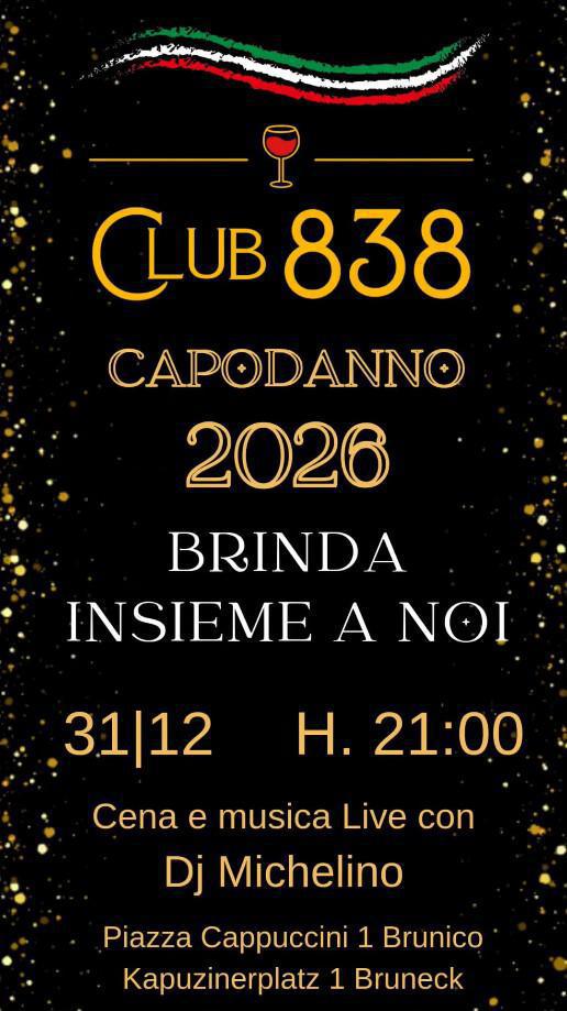 Club838 | CAPODANNO 2026
