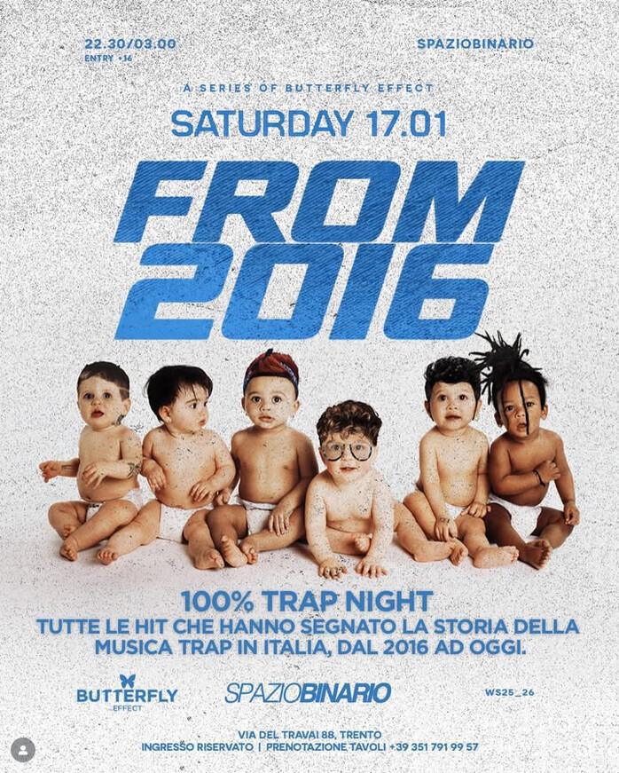 Spazio Binario | 🔙 FROM 2016 - 100% TRAP NIGHT ⛓️