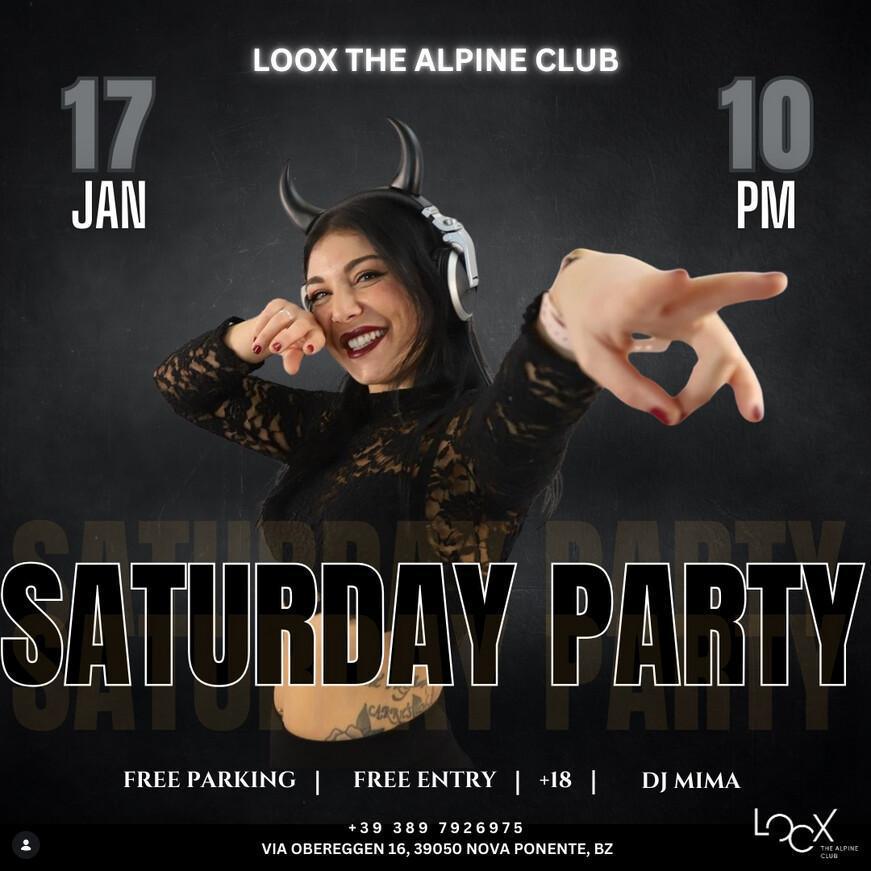 Loox The Alpine Club | SATURDAY PARTY