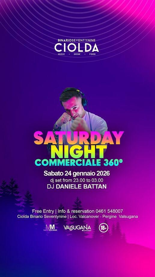 Binario Seventynine Ciolda | Saturday Night COMMERCIALE 360° 🙌🏼