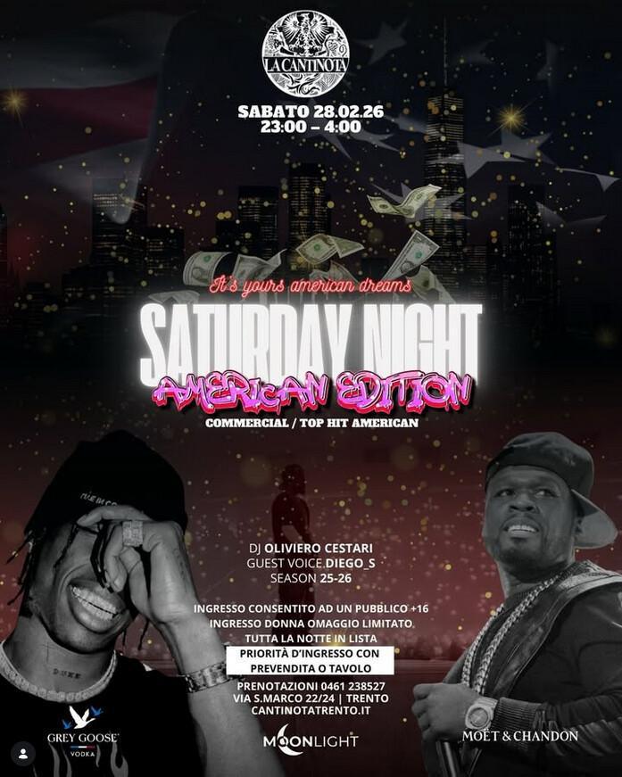La Cantinota DOPO CENA | 🔥 SATURDAY NIGHT – American Edition 🇺🇸
