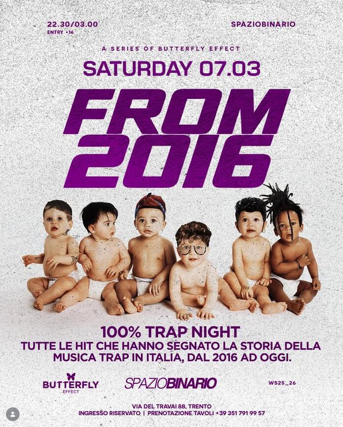 Spazio Binario | 🔙 FROM 2016 - 100% TRAP NIGHT ⛓️