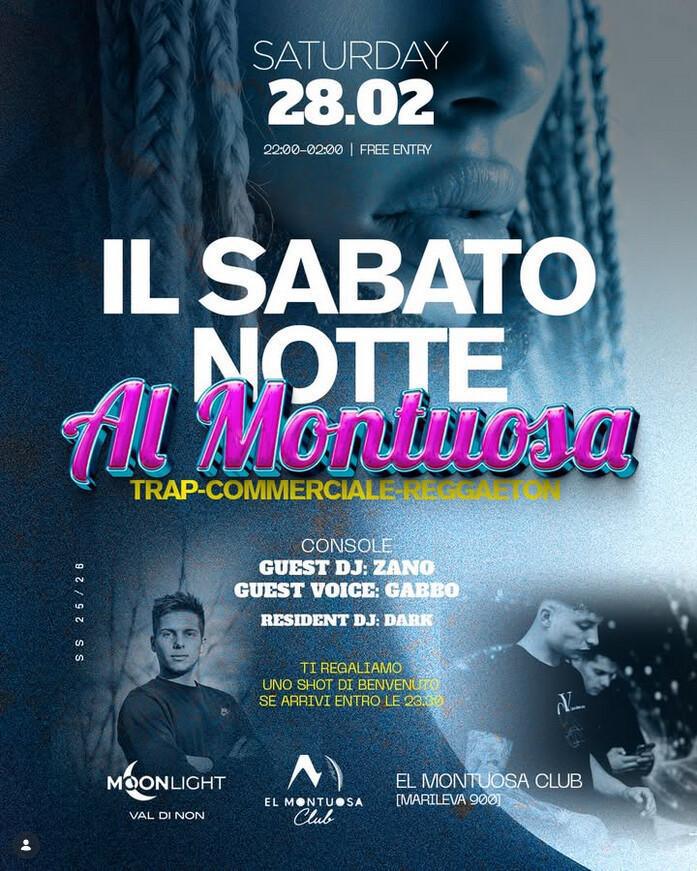 El Montuosa Club | 🔥 IL SABATO NOTTE – AL MONTUOSA 🔥