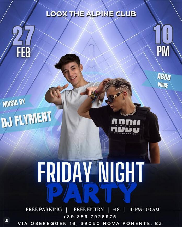 Loox The Alpine Club | FRIDAY NIGHT PARTY