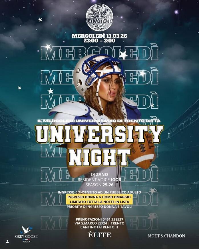 La Cantinota DOPO CENA | UNIVERSITY NIGHT