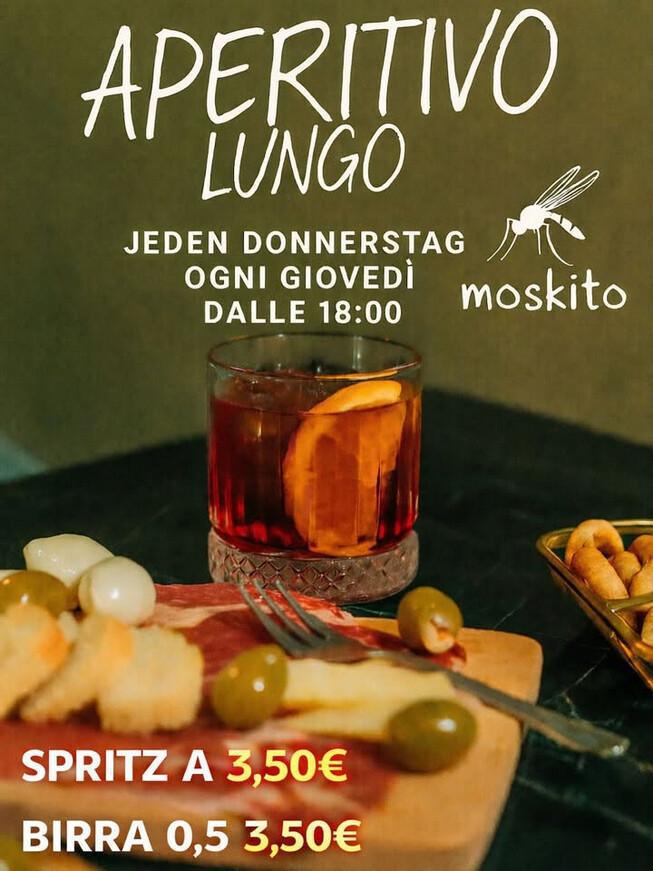 Moskito | APERITIVO LUNGO 🍹SPRITZ a 3,50€ - Birra 0,5 a 3,50€