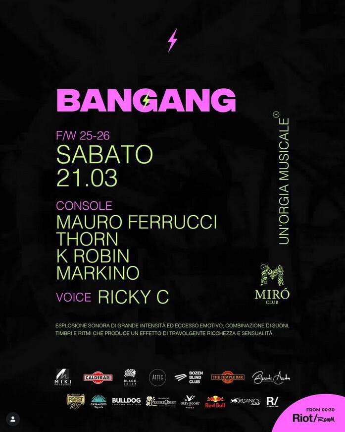 Miró Club | ⚡️ BANGANG PARTY ⚡️