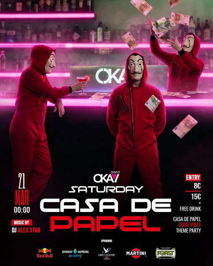 Disco Okay | 💸 CASA DE PAPEL Disco Okay | 💸 CASA DE PAPEL