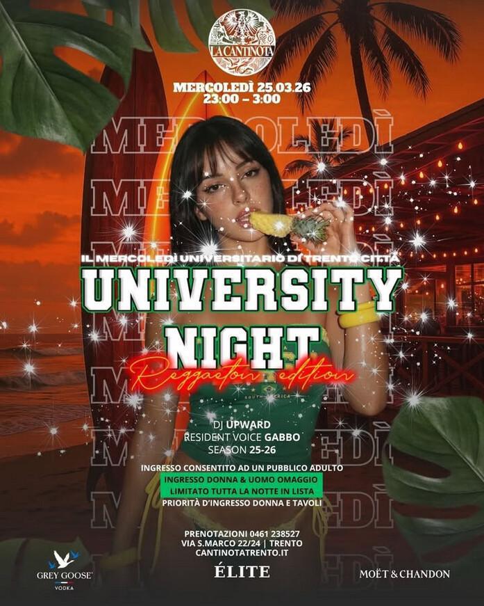La Cantinota DOPO CENA | UNIVERSITY NIGHT - REGGAETON EDITION 🌴