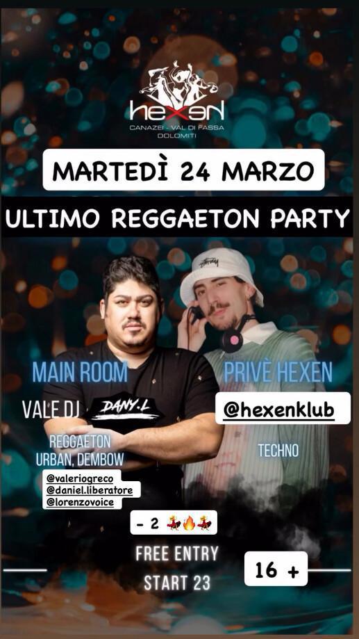 Hexen KLUB | ULTIMO REGGAETON PARTY