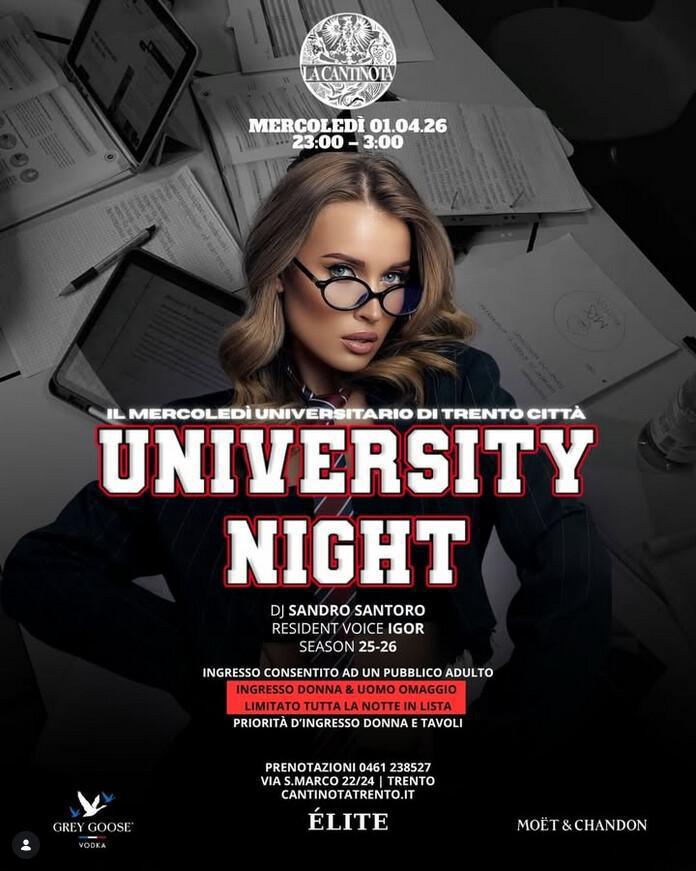 La Cantinota DOPO CENA | UNIVERSITY NIGHT