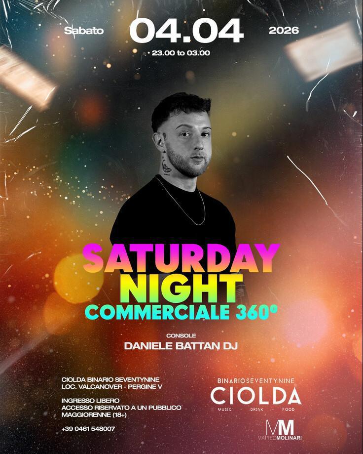 Binario Seventynine Ciolda | Saturday Night