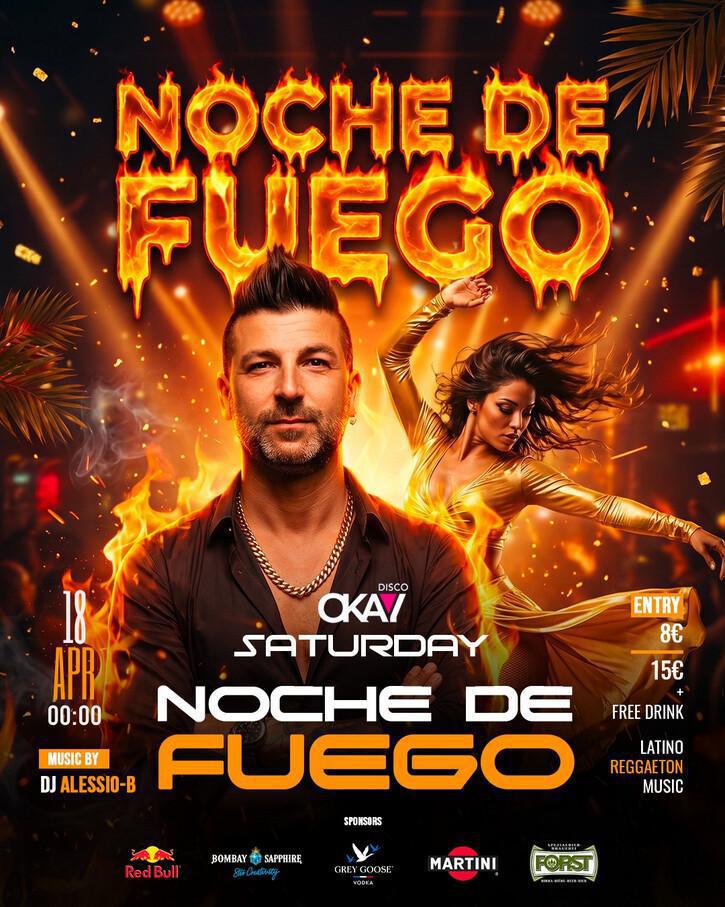 Disco Okay | 🔥 SATURDAY – NOCHE DE FUEGO