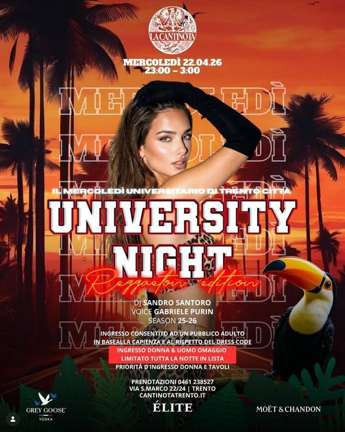 La Cantinota DOPO CENA | UNIVERSITY NIGHT