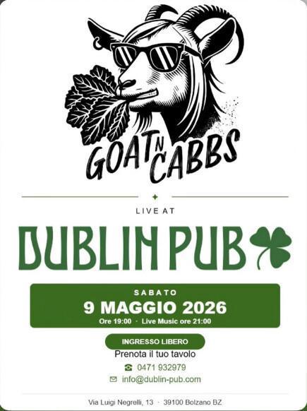 Dublin Pub | GOATn CABBS live