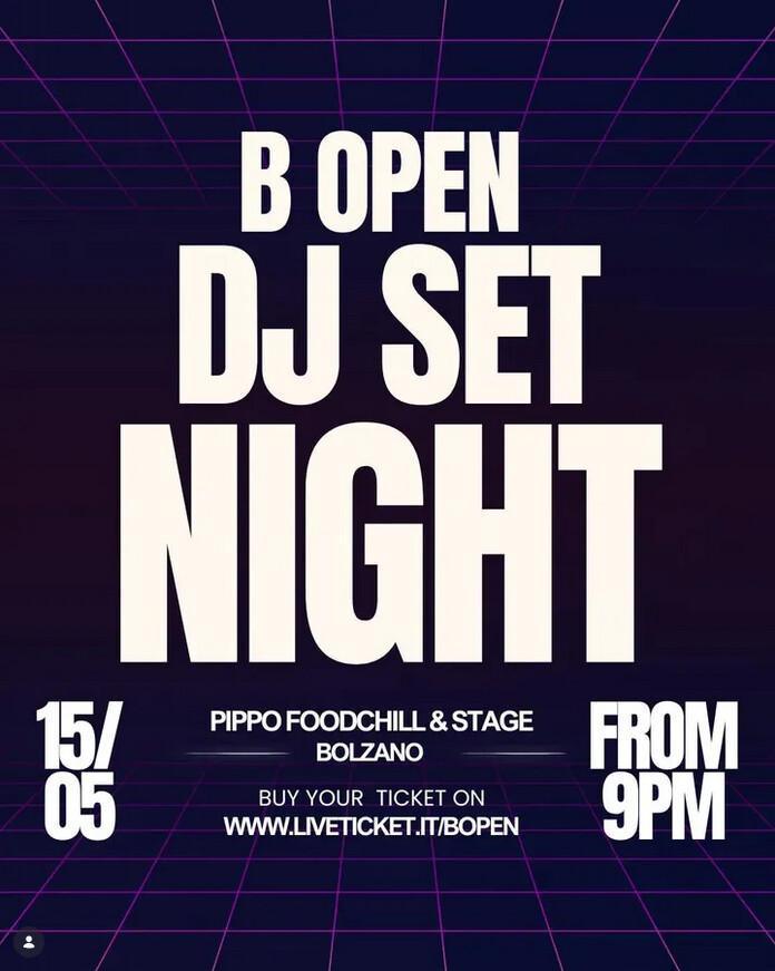 Pippo Foodchillstage | B open - Dj Set Night