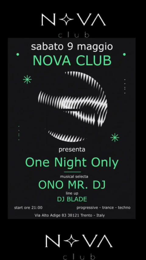 Nova Club | ONE NIGHT ONLY