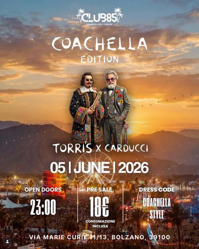 Club 85 | 🎡TORRI’S NIGHT — COACHELLA EDITION✨