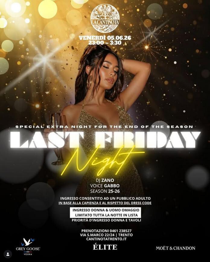 La Cantinota DOPO CENA | LAST FRIDAY Night