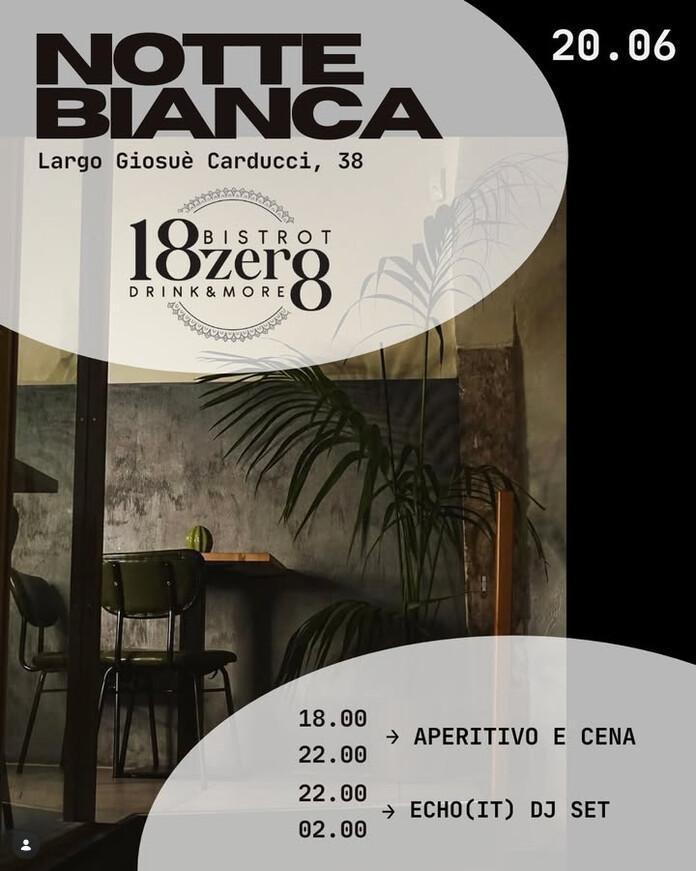 Bistrot 18zero8 | NOTTE BIANCA