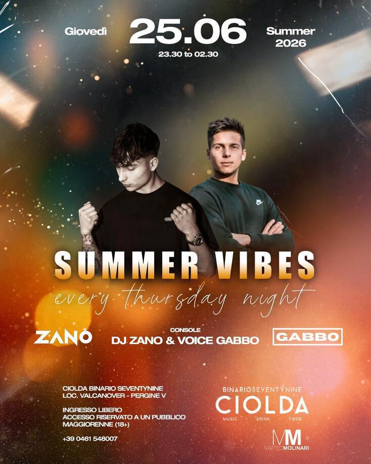 Binario Seventynine Ciolda | SUMMER VIBES
