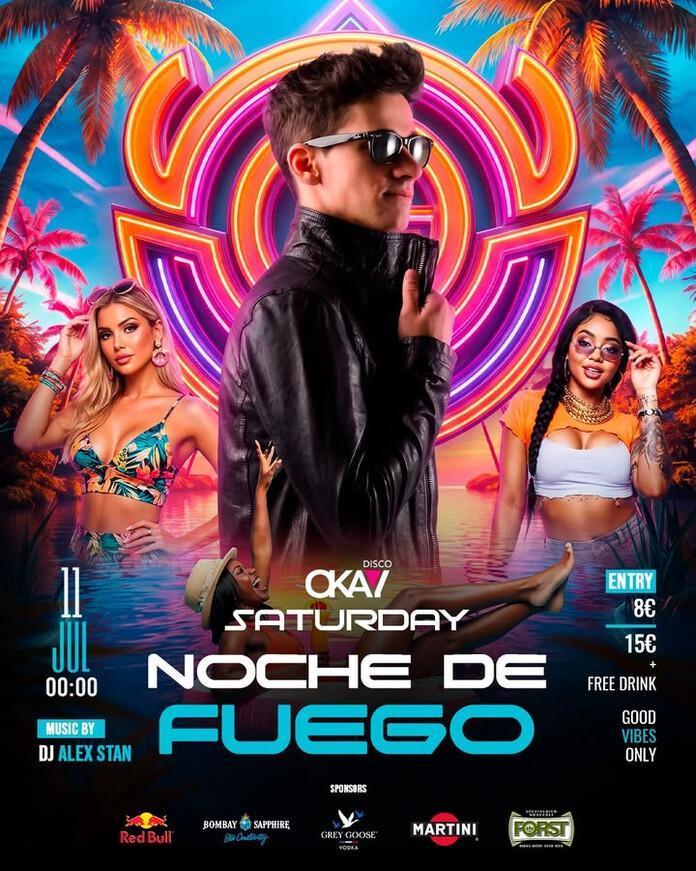 Disco Okay | 🔥 SATURDAY – NOCHE DE FUEGO Disco Okay | 🔥 SATURDAY – NOCHE DE FUEGO