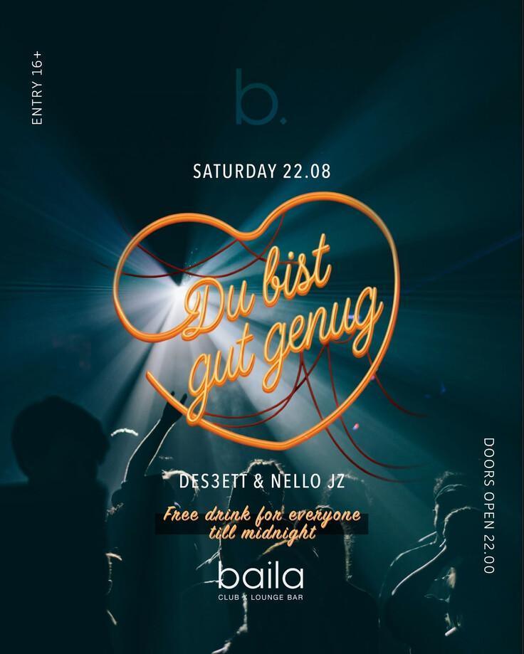 Baila Club | DU BIST GUT GENUG