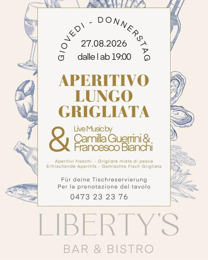 Liberty's Bar Lounge | APERITIVO LUNGO
