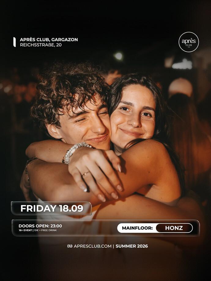 Apres Club | Friday - Honz brings the energy with EDM sounds all night long. ⚡️