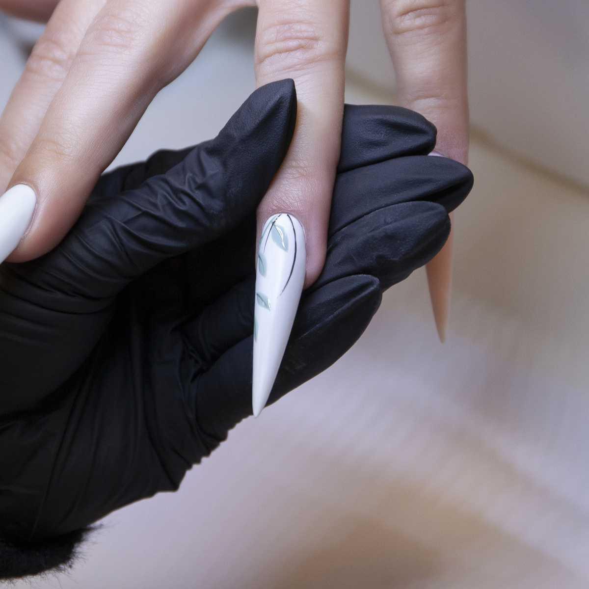 Nail Art Painted Flowers Nail Art Painted Flowers