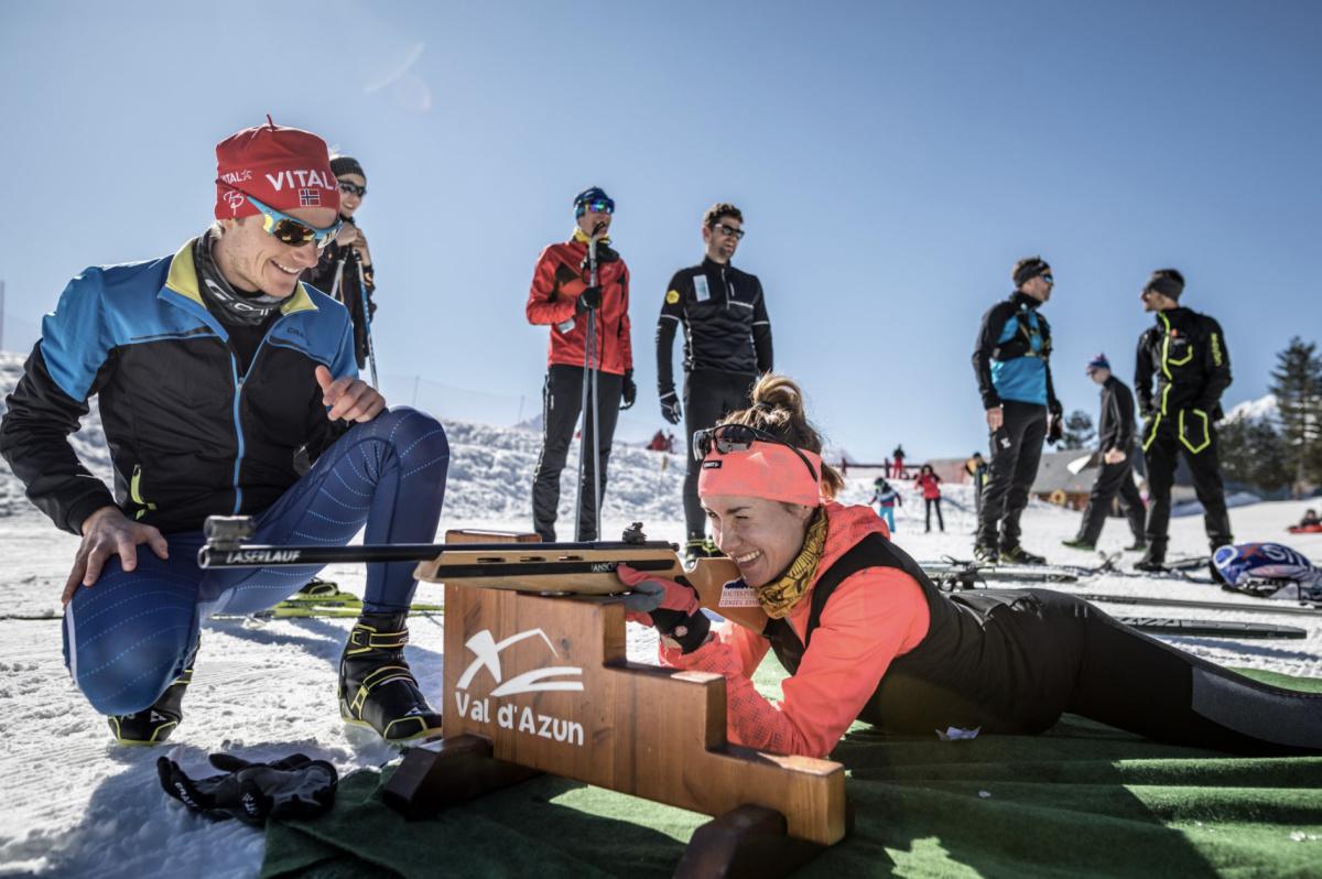 Initiation au biathlon à Couraduque