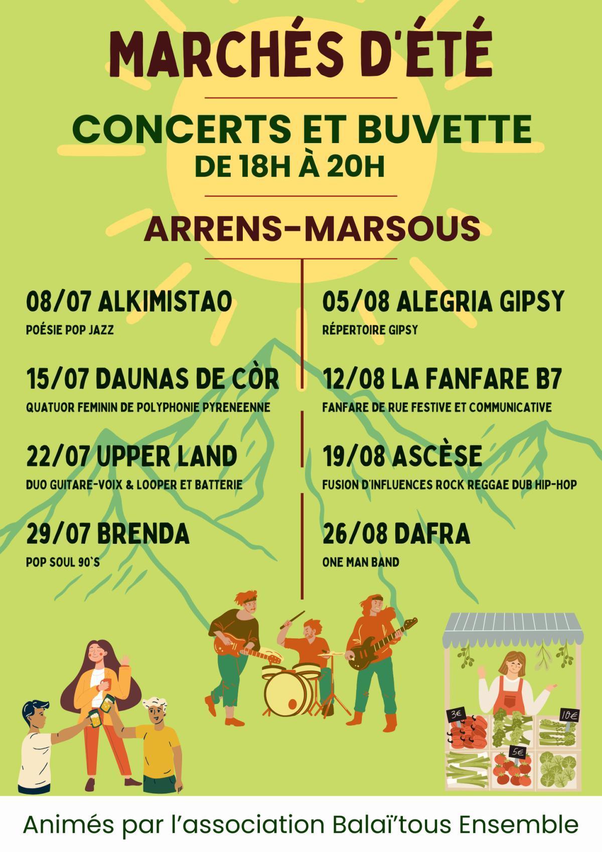 LES MARCHÉS DU MERCREDI + CONCERT