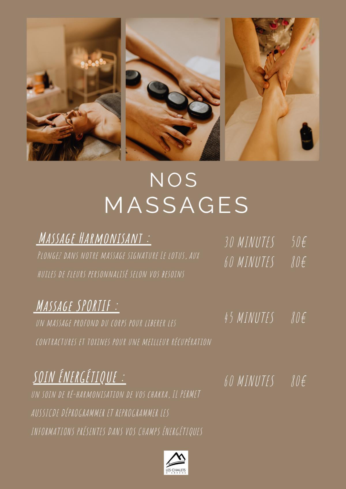 MASSAGE AUX CHALETS