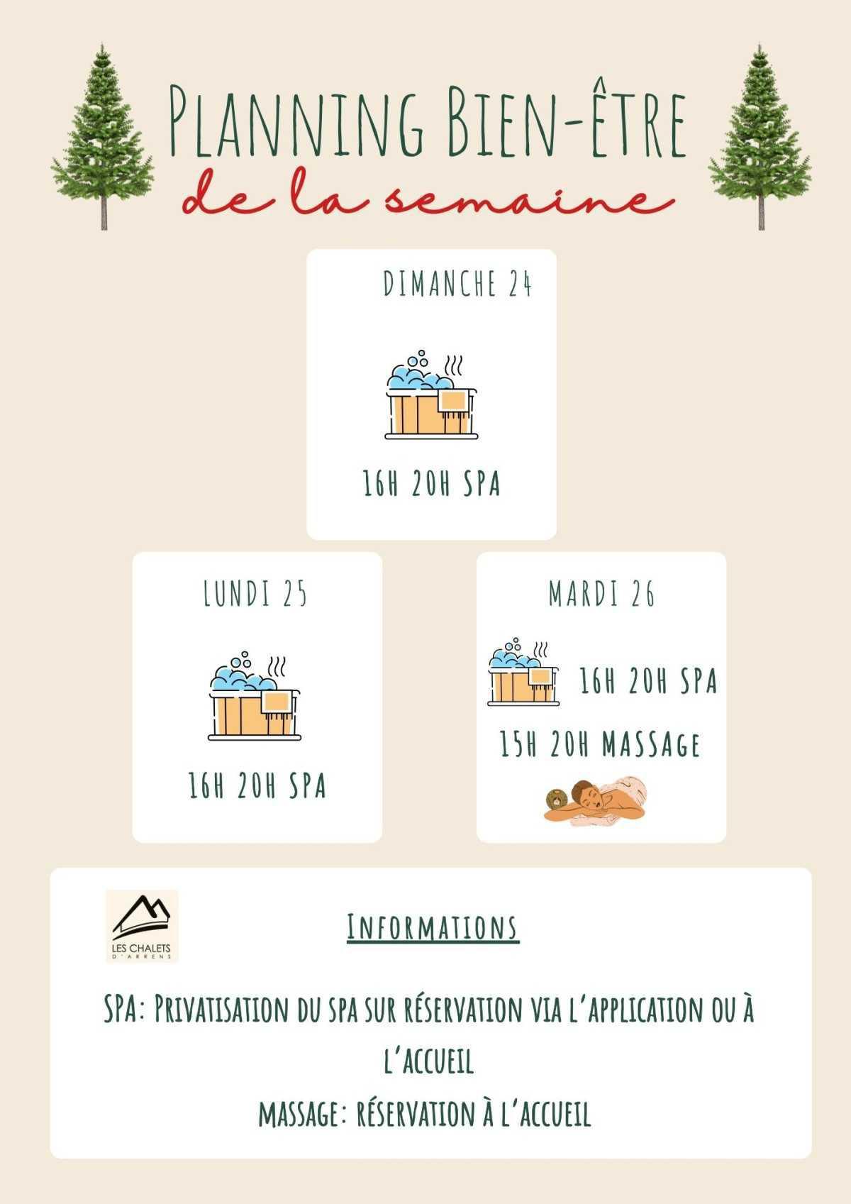 PLANNING BIEN-ETRE