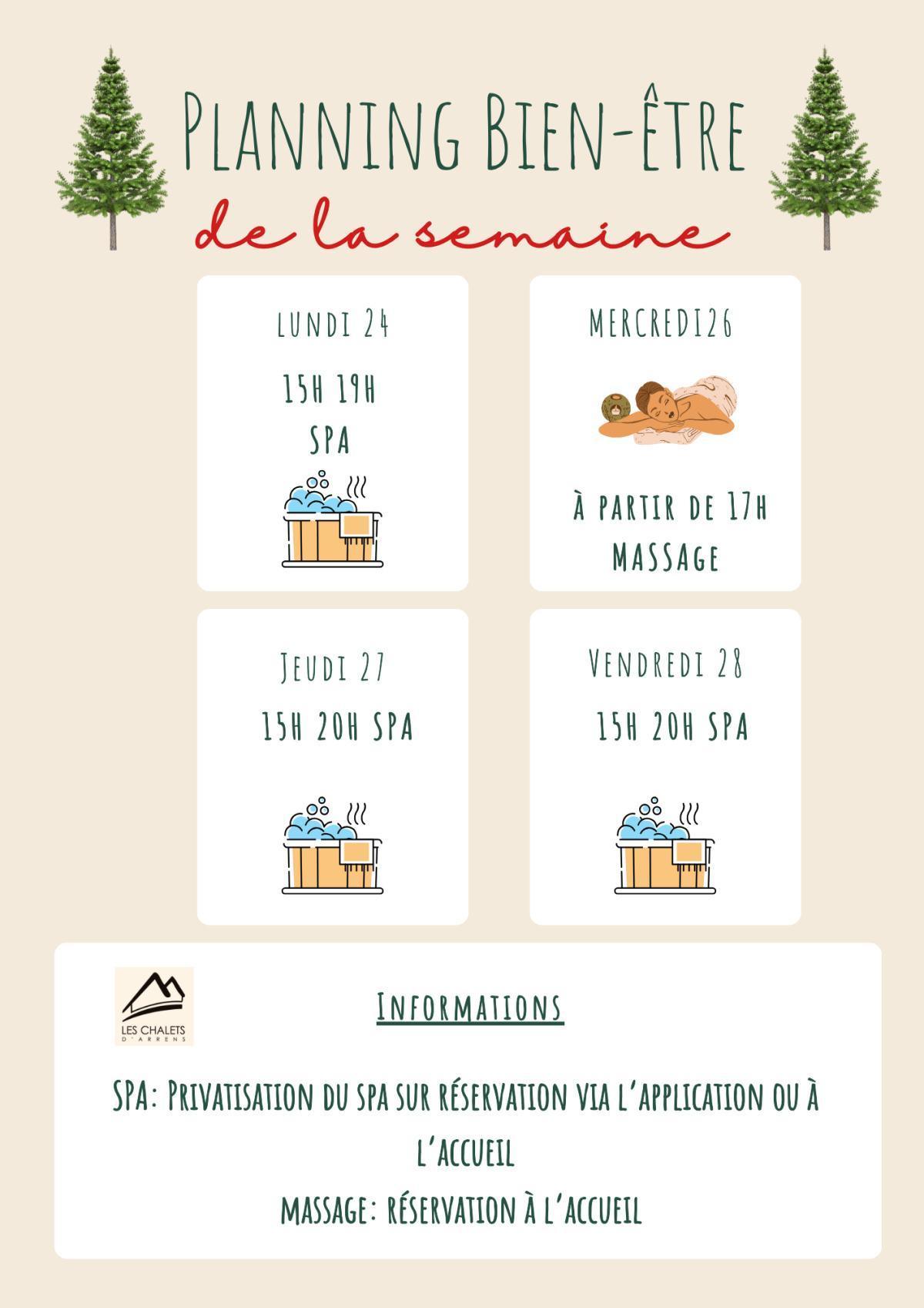 PLANNING BIEN-ETRE