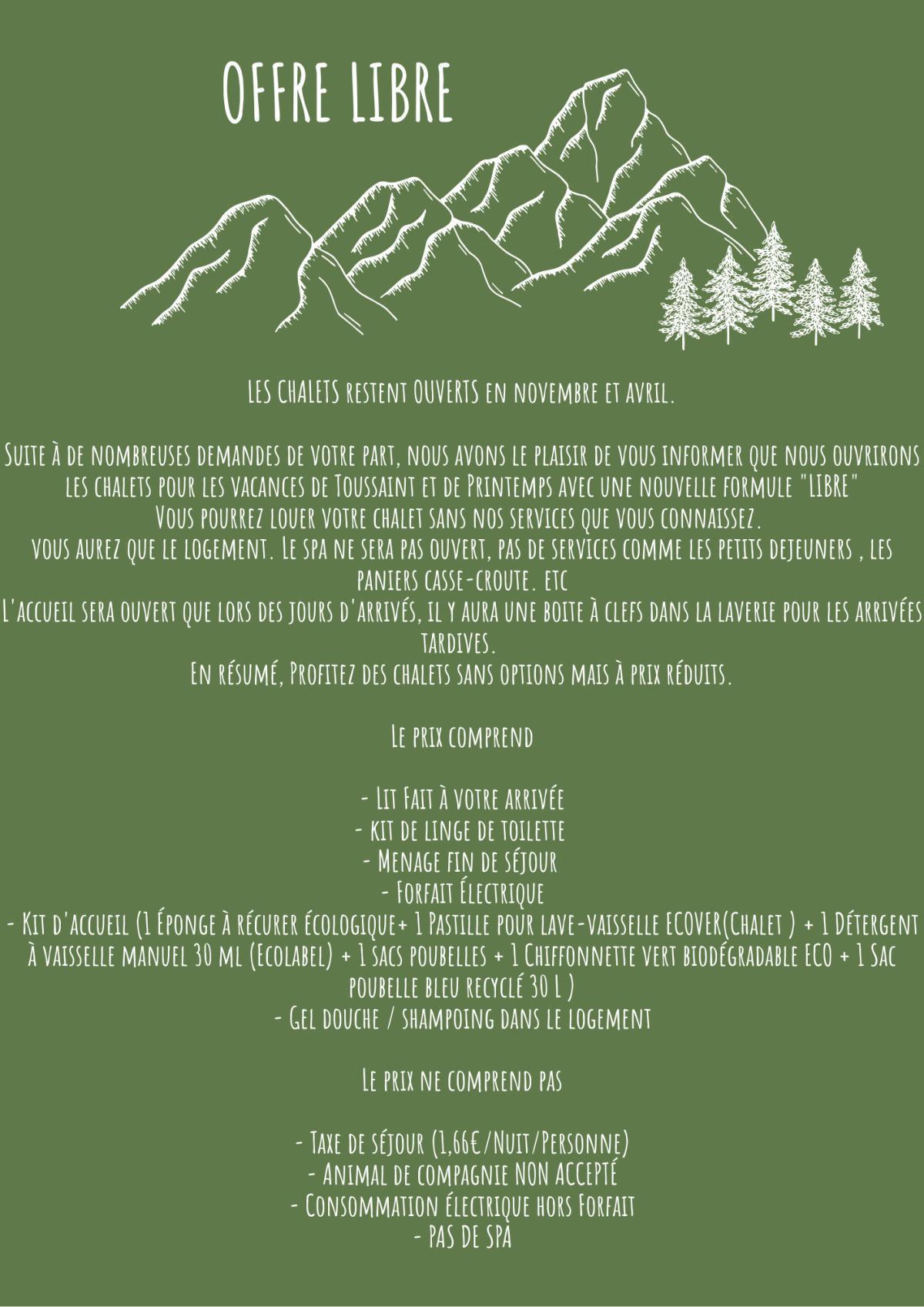 DESCRIPTION DE LA FORMULE LIBRE