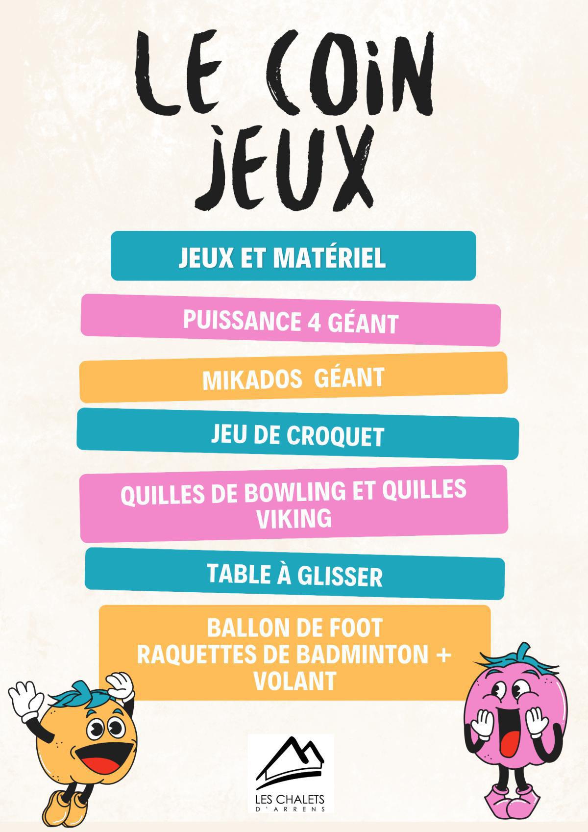 LE COIN JEUX