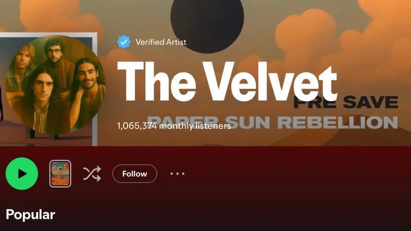 فرقة افتراضية "The Velvet Sundown" تصنع الحدث على Spotify وإعادة تشكيل حدود الموسيقى فرقة افتراضية "The Velvet Sundown" تصنع الحدث على Spotify وإعادة تشكيل حدود الموسيقى
