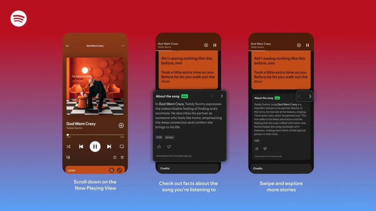 ميزة جديدة من سبوتيفاي تكشف قصة كل أغنية ميزة جديدة من سبوتيفاي تكشف قصة كل أغنية