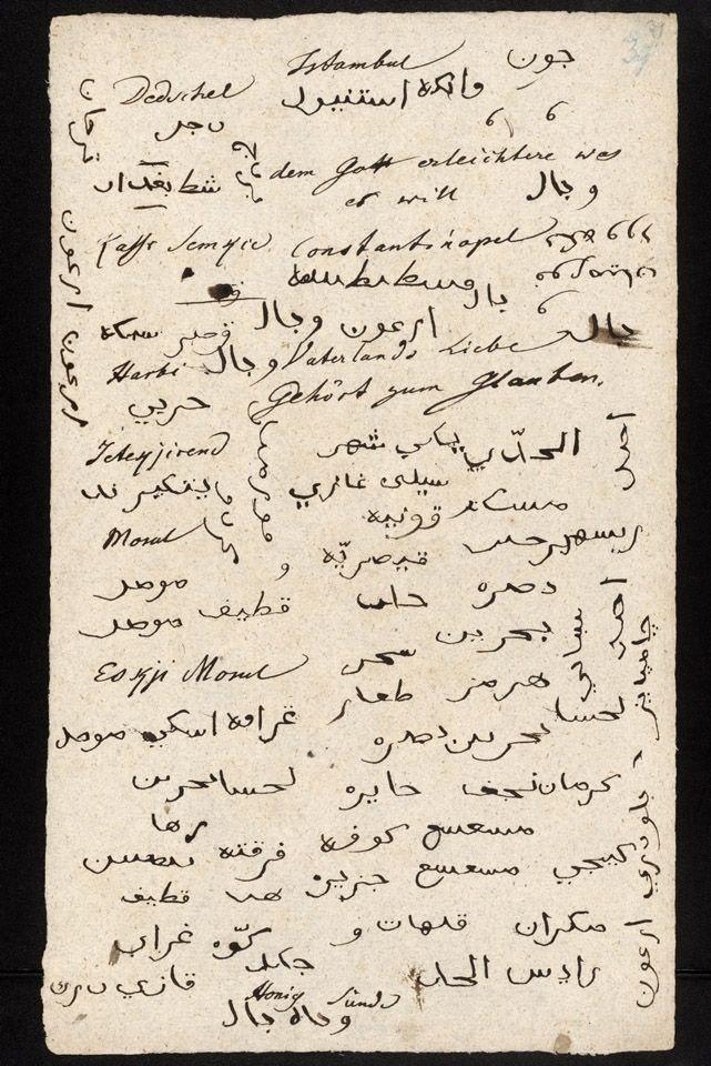 تمارين غوته في تعلّم الكتابة العربية: أثرٌ مبكر لانفتاح الأدب الألماني على اللغة العربية