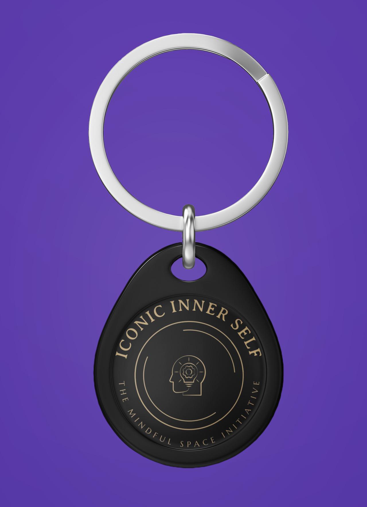 Iconic Key Ring:Black